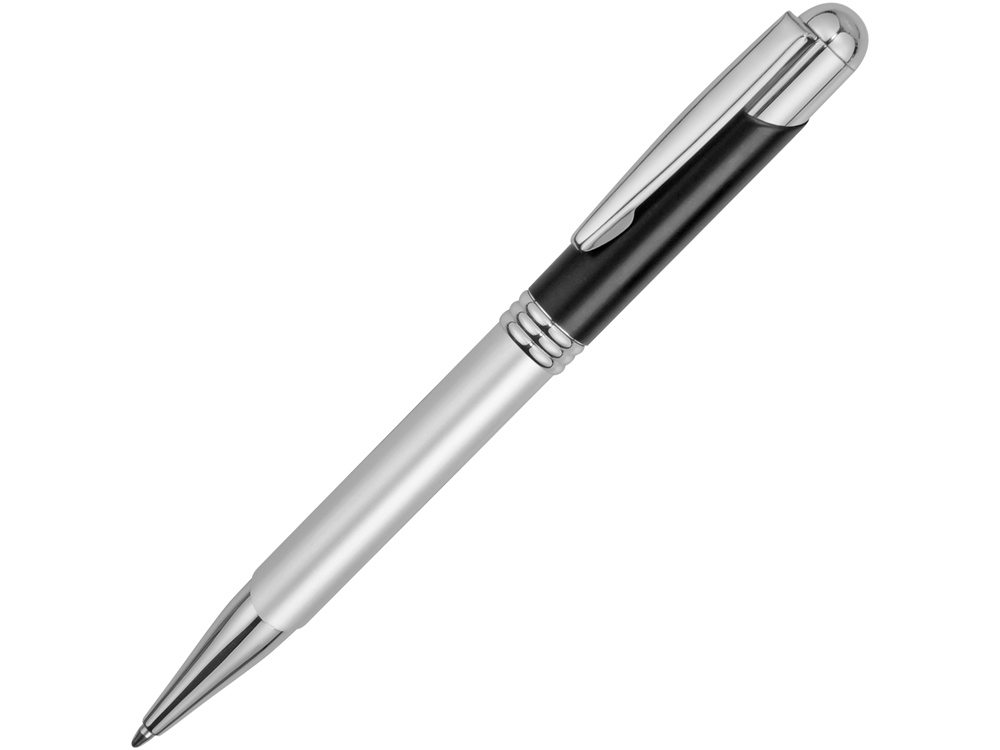 Ручка металлическая шариковая «Мичиган», черный, серебристый, металл