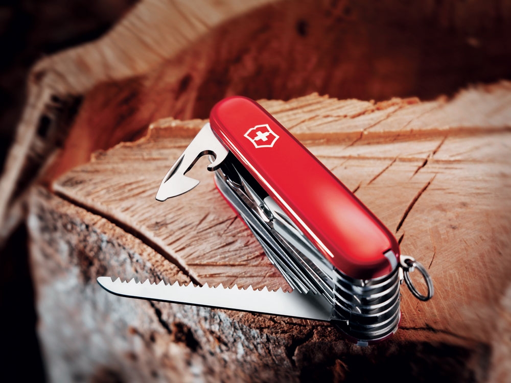 Нож перочинный «Swiss Champ», 91 мм, 33 функции, красный, металл