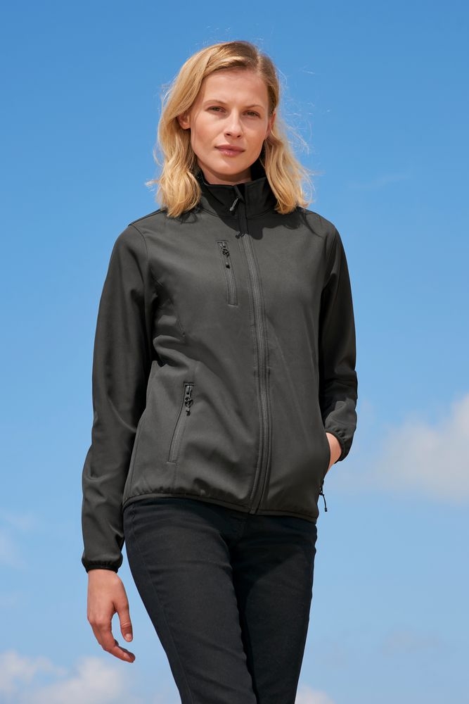 Куртка женская Falcon Women, черная, черный, флис, 100%