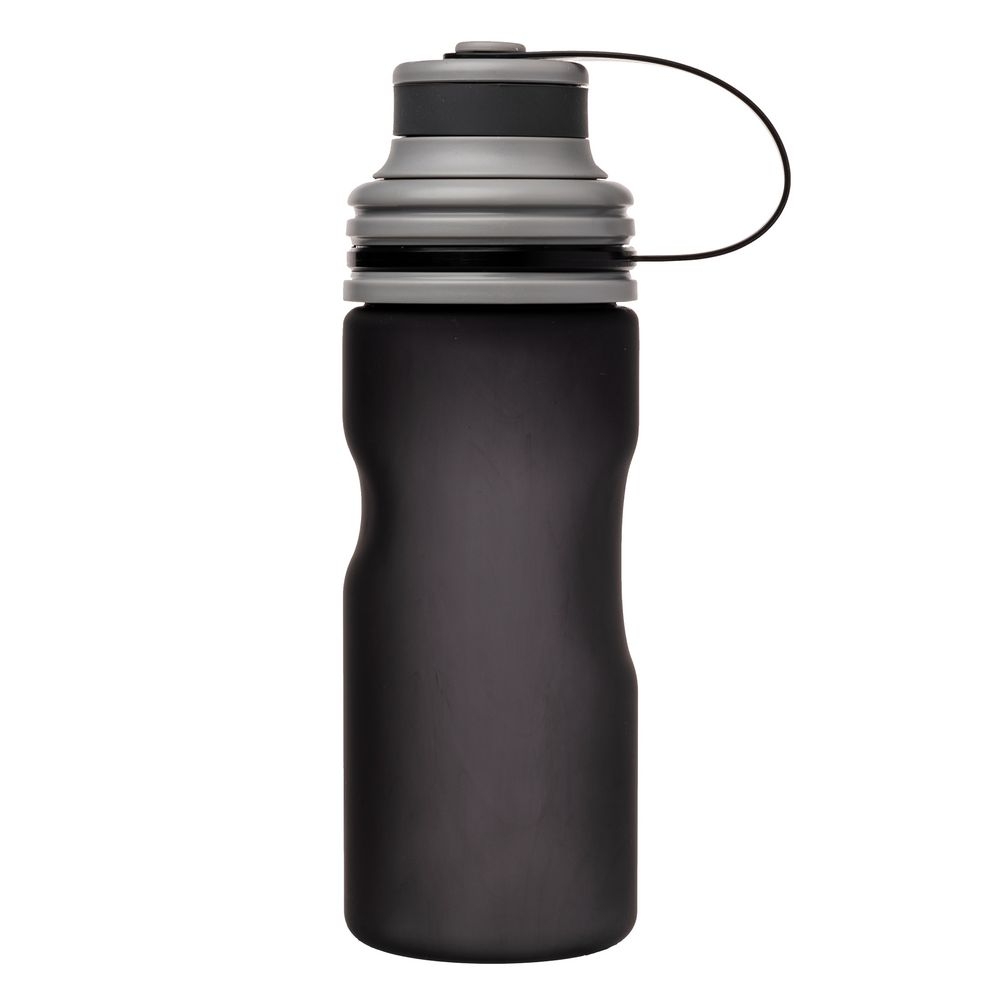 Бутылка для воды Fresh, черная, черный, пластик