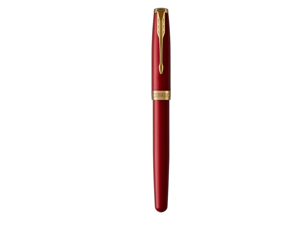 Перьевая ручка Parker Sonnet, F, черный, красный, желтый, металл