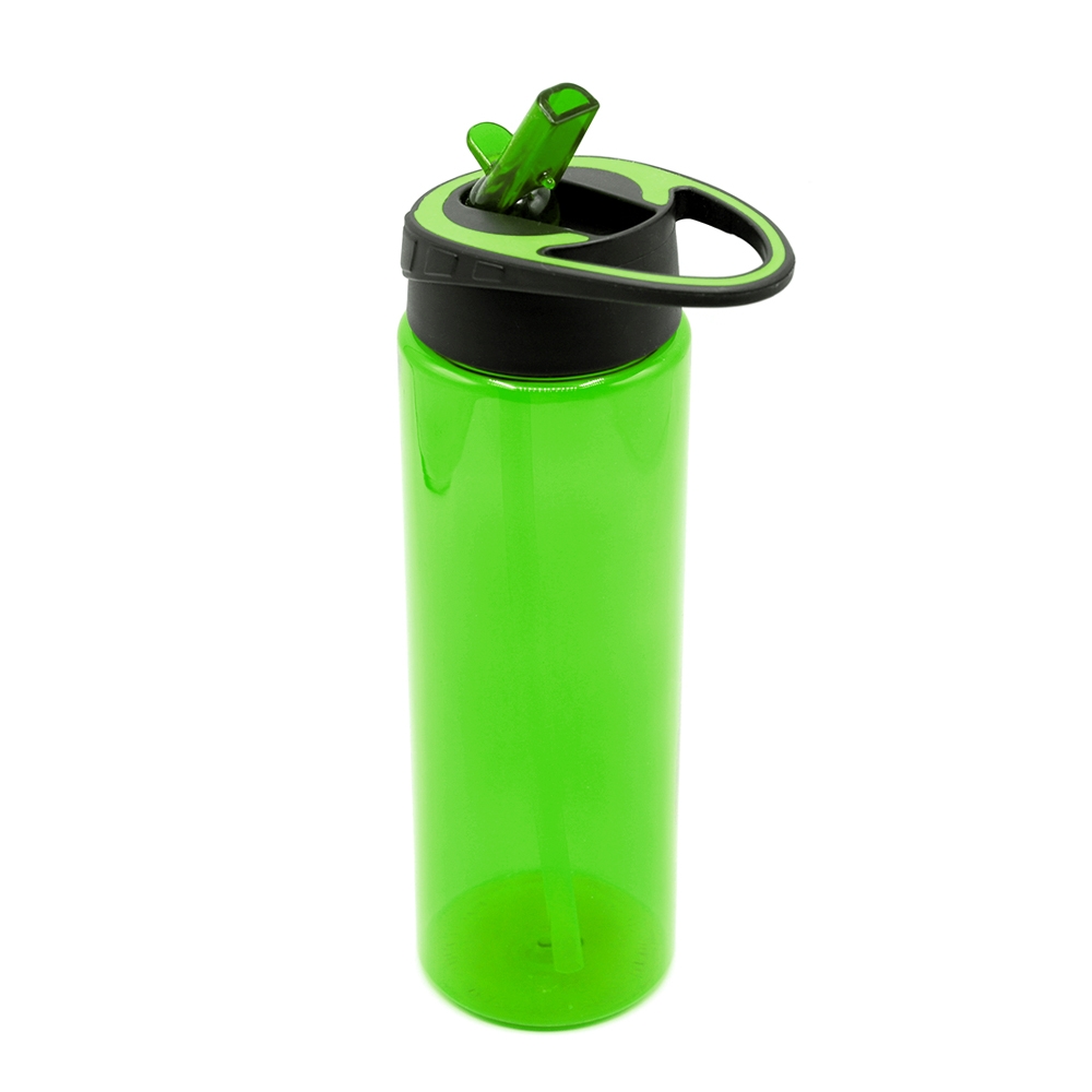 Пластиковая бутылка Mystik, зелёная, зеленый