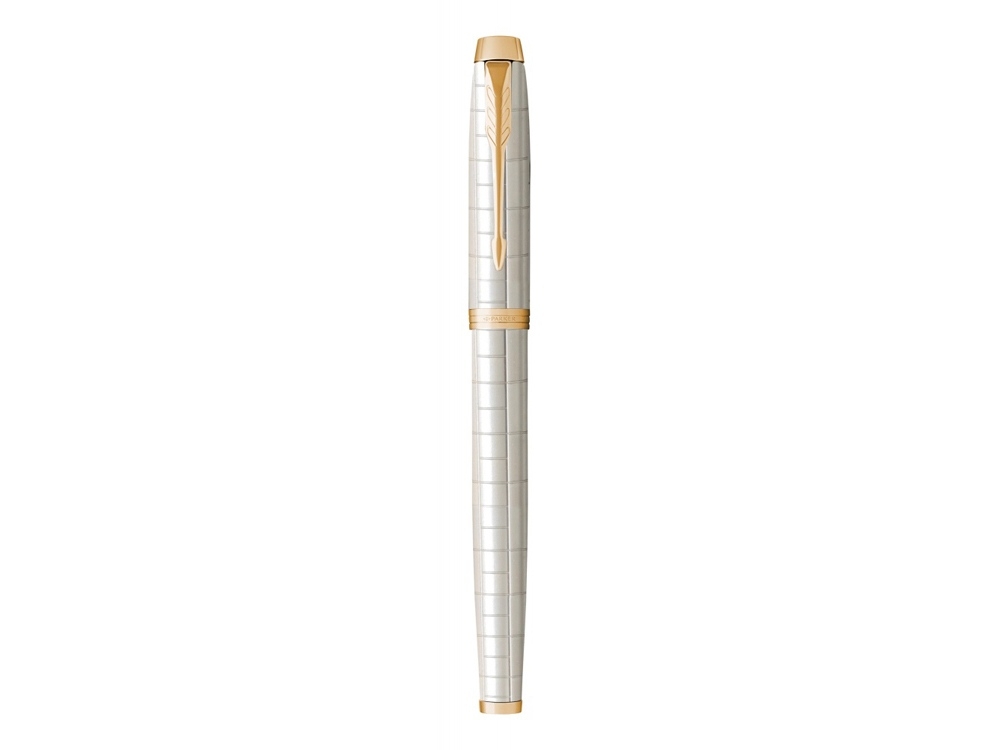 Ручка роллер Parker IM Premium, белый, желтый, металл