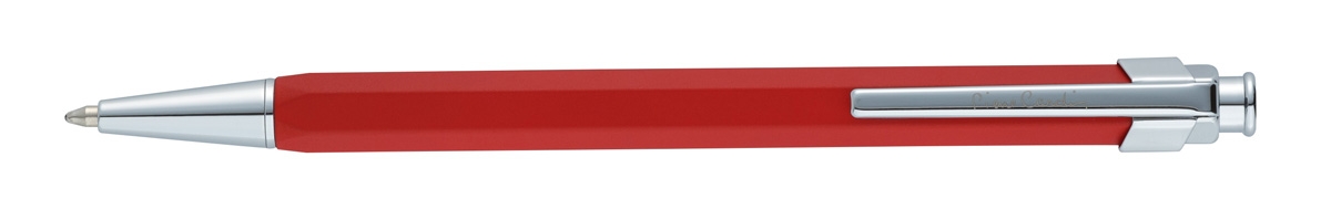 Ручка шариковая Pierre Cardin PRIZMA. Цвет - красный. Упаковка Е, красный, латунь, нержавеющая сталь