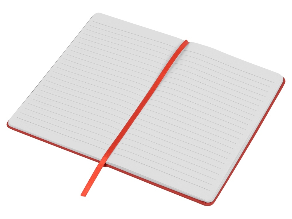 Блокнот А5 «Spectrum» с линованными страницами, красный, картон