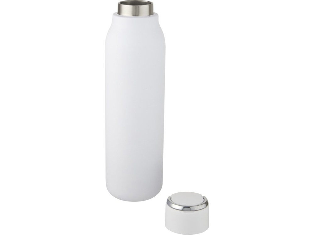 Бутылка с вакуумной изоляцией и металлической петлей «Marka», белый, металл