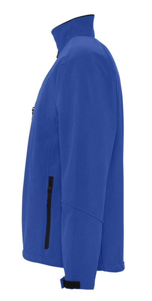 Куртка мужская на молнии Relax 340, ярко-синяя, синий, полиэстер 94%; эластан 6%, плотность 340 г/м²; софтшелл