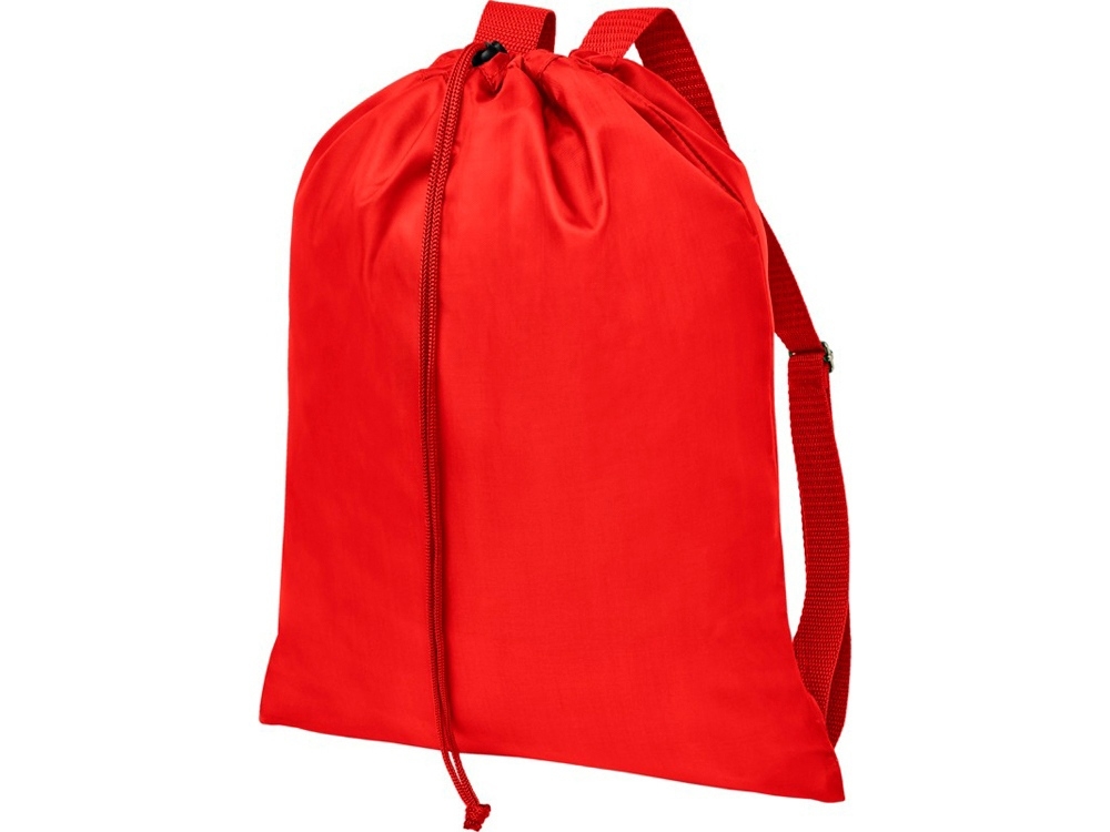 Рюкзак «Lerу» с парусиновыми лямками, красный, полиэстер