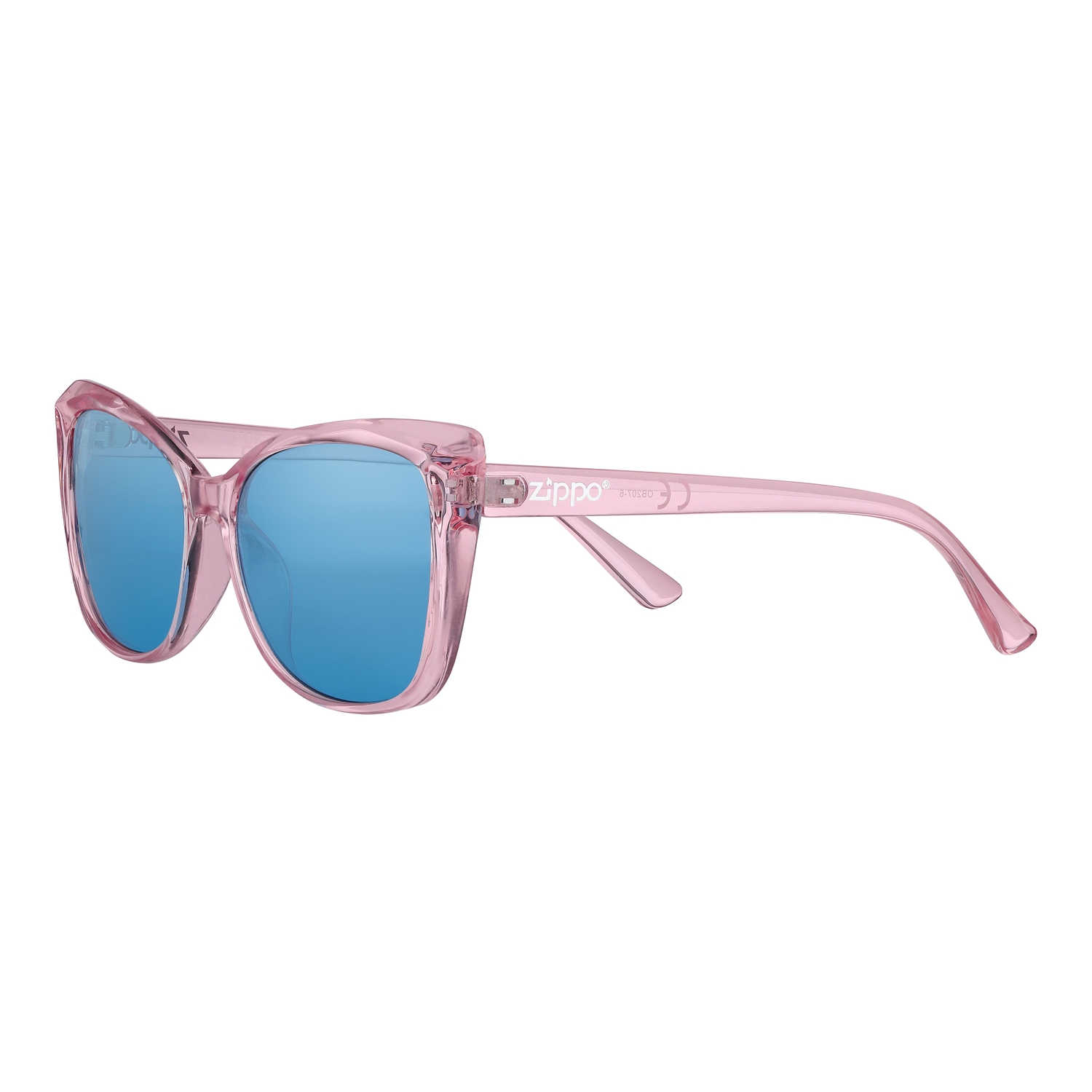 Очки солнцезащитные ZIPPO, женские, розовые, оправа из поликарбоната, голубые линзы, пластик