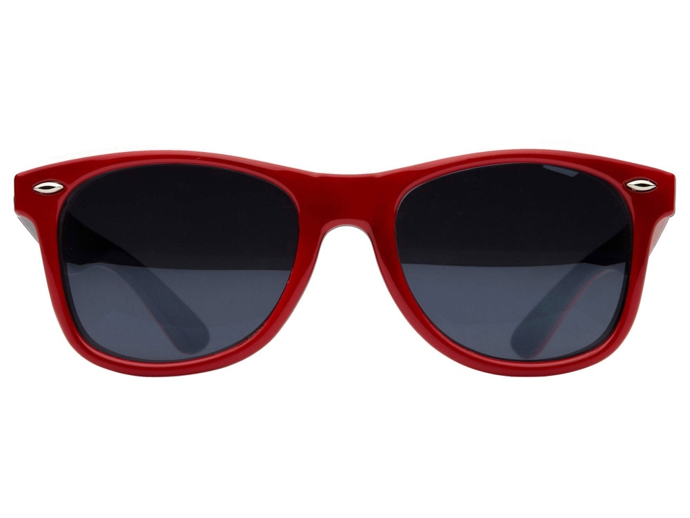 Очки солнцезащитные «Crockett», черный, красный, пластик