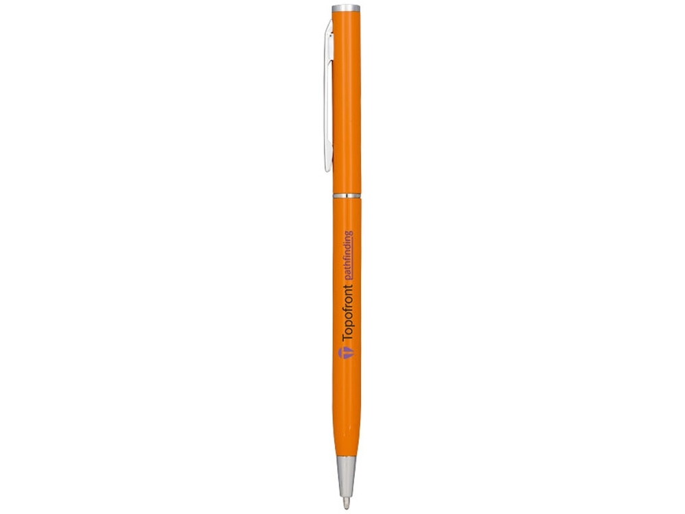 Ручка металлическая шариковая «Slim», оранжевый, алюминий