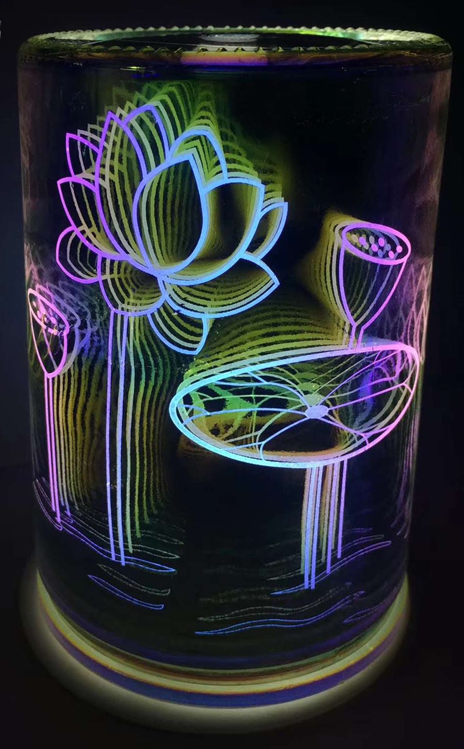 Интерьерная лампа Blurry Plus, дерево; стекло