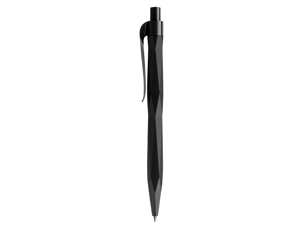 Ручка пластиковая шариковая QS 20 PRP «софт-тач», черный, soft touch