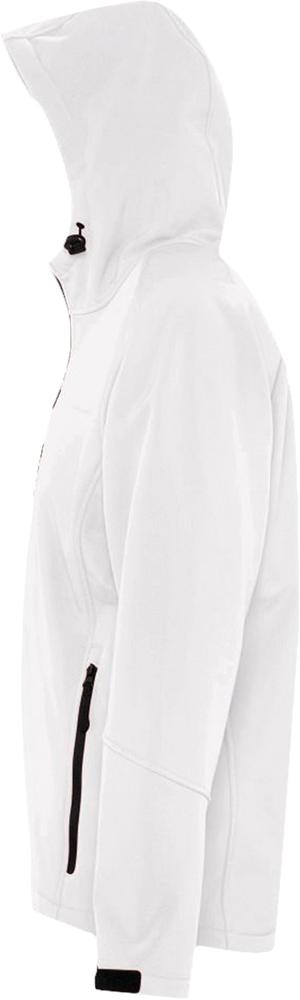 Куртка мужская с капюшоном Replay Men 340, белая, белый, полиэстер 94%; эластан 6%, плотность 340 г/м²; софтшелл