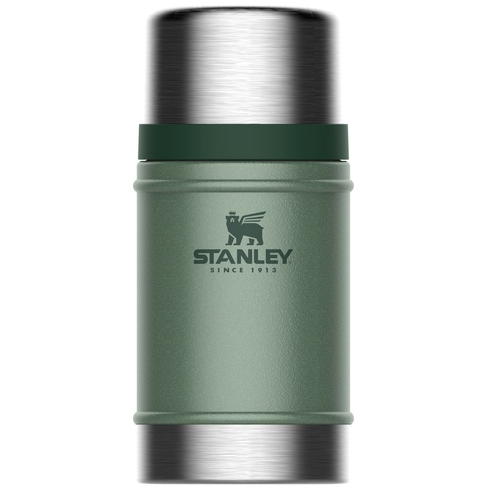 Термос для еды Stanley Classic 700, темно-зеленый, зеленый, металл, матовое порошковое покрытие, нержавеющая сталь 18/8