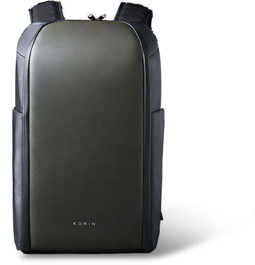 Рюкзак FlipPack 47х30х17 см, темно-зеленый/черный, черный, полиэстер