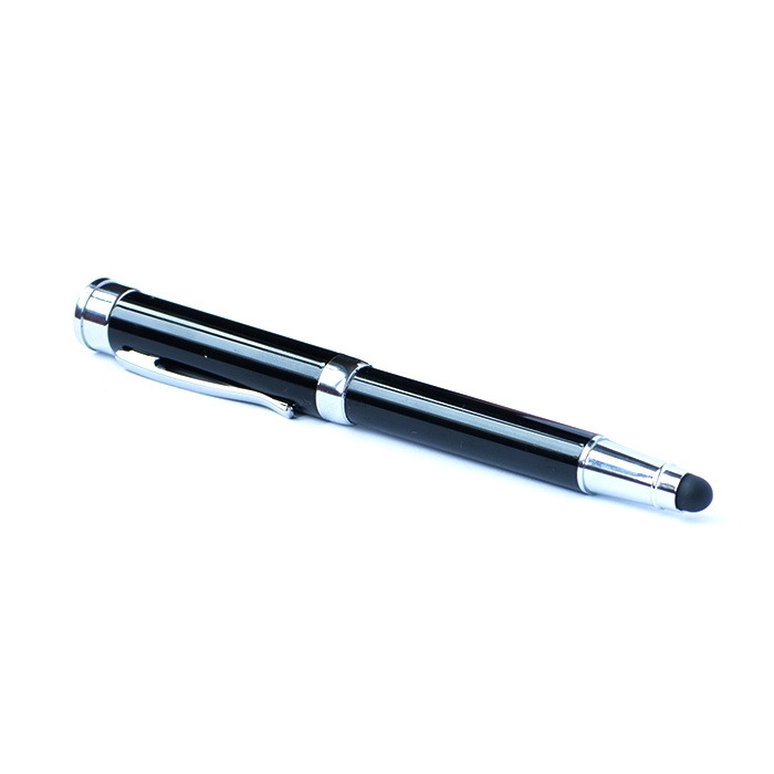 Флешка-ручка 09 Стилус премиум, черный, пластик
