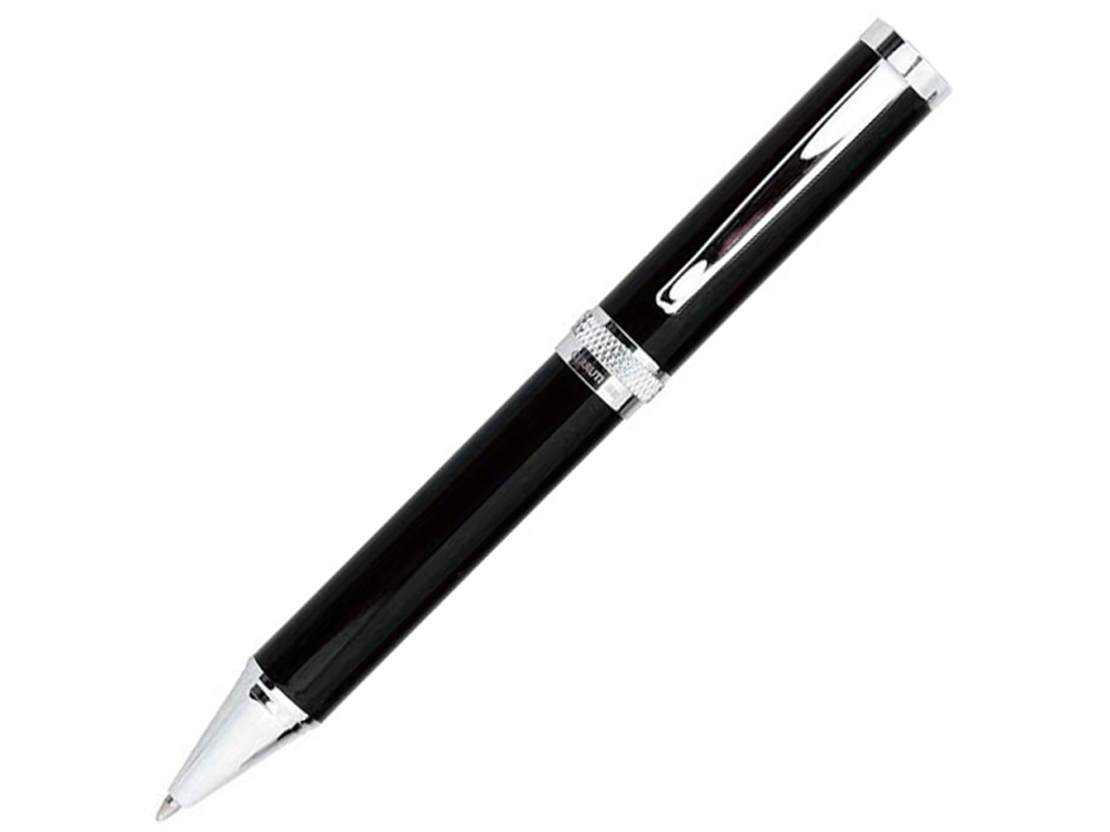 Ручка шариковая Focus, черный, серебристый, металл