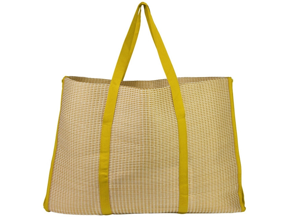 Пляжная складная сумка-коврик «Bonbini», желтый, полипропилен