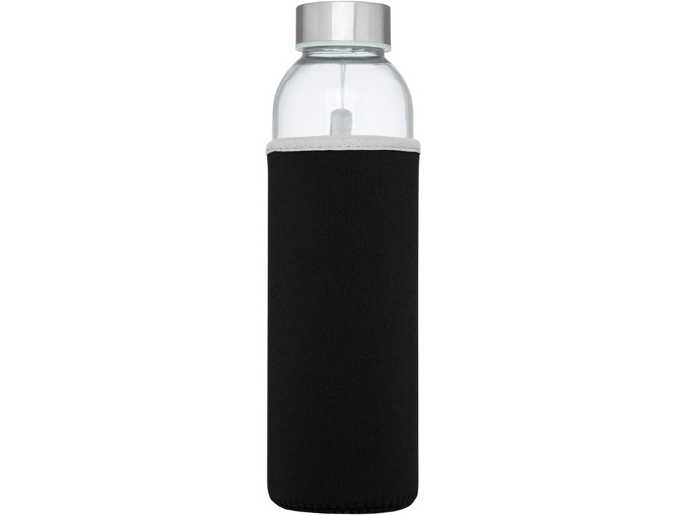 Бутылка спортивная «Bodhi» из стекла, черный, металл, неопрен