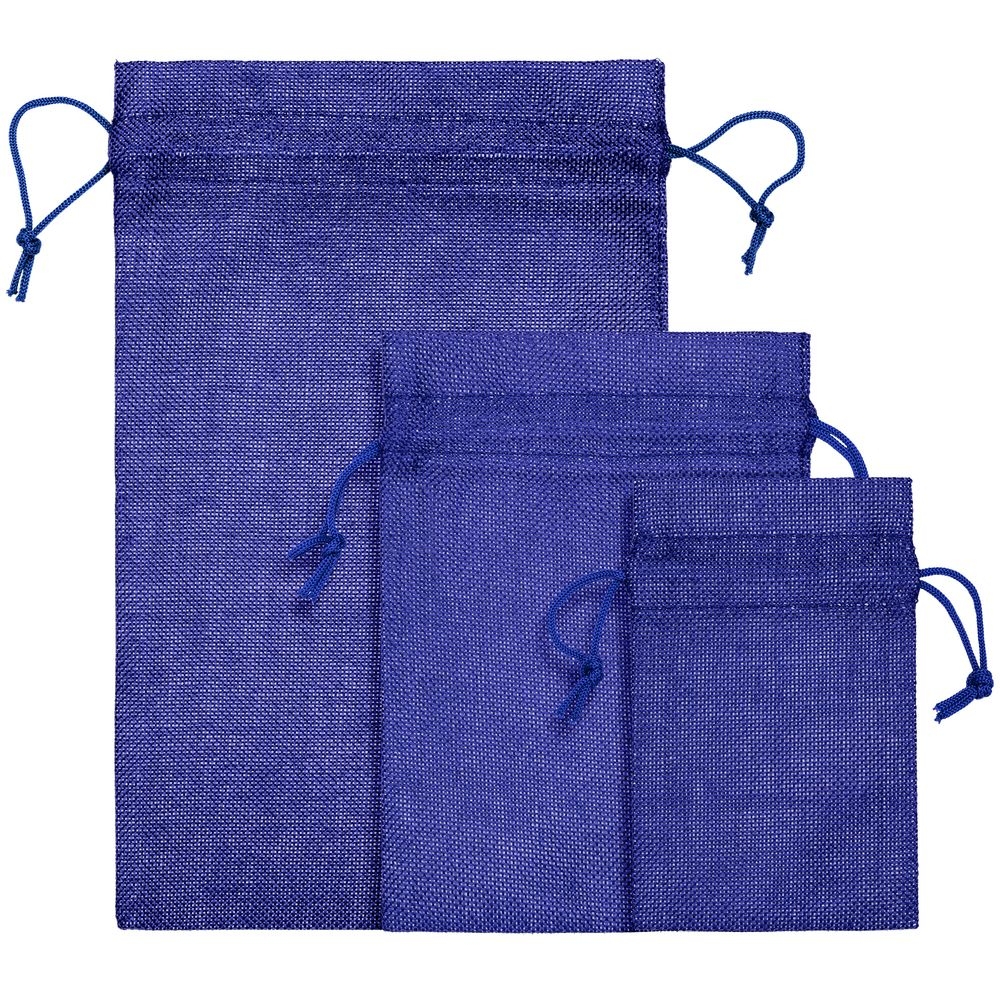 Холщовый мешок Foster Thank, M, синий, синий, полиэстер 100%, плотность 160 г/м²