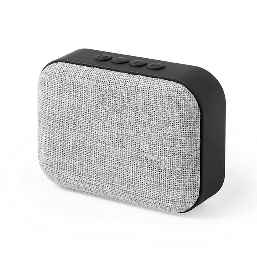 Bluetooth колонка FABRIC прямоугольная, черный, серый, пластик