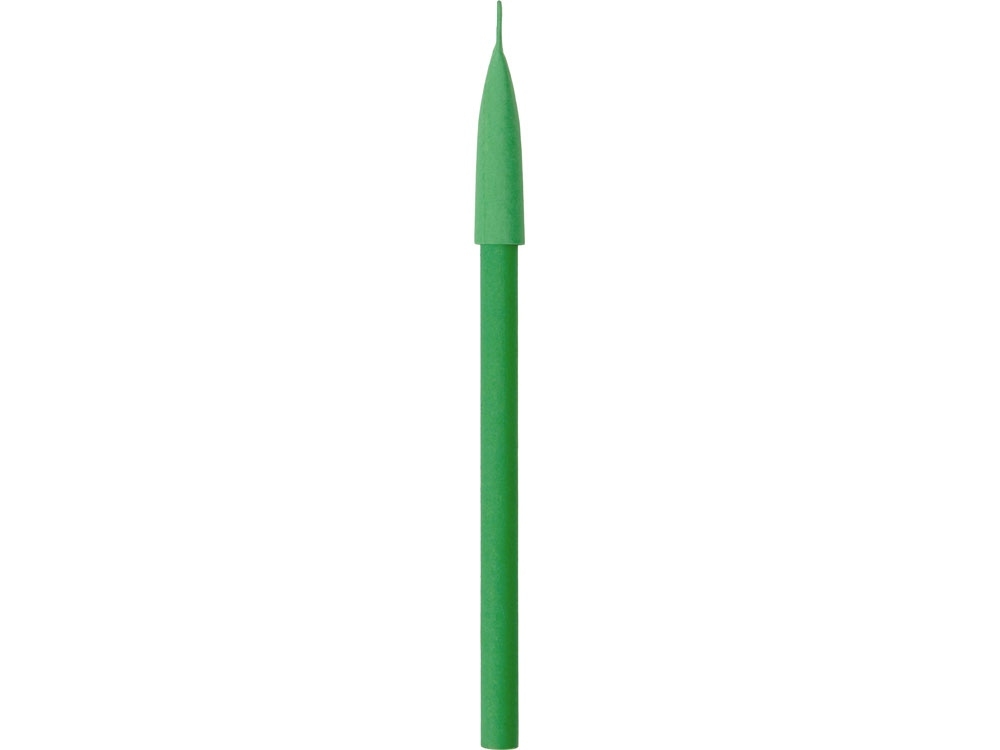 Ручка из переработанной бумаги с колпачком "Recycled", зеленый, бумага