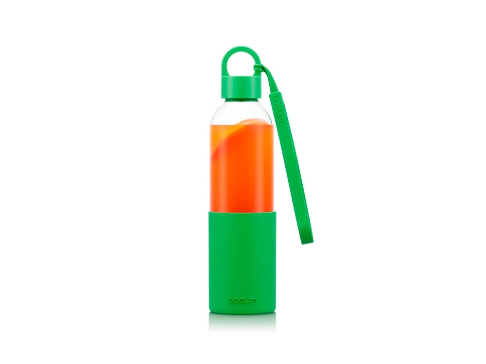 Тритановая бутылка «MELIOR», зеленый, прозрачный, пластик, силикон