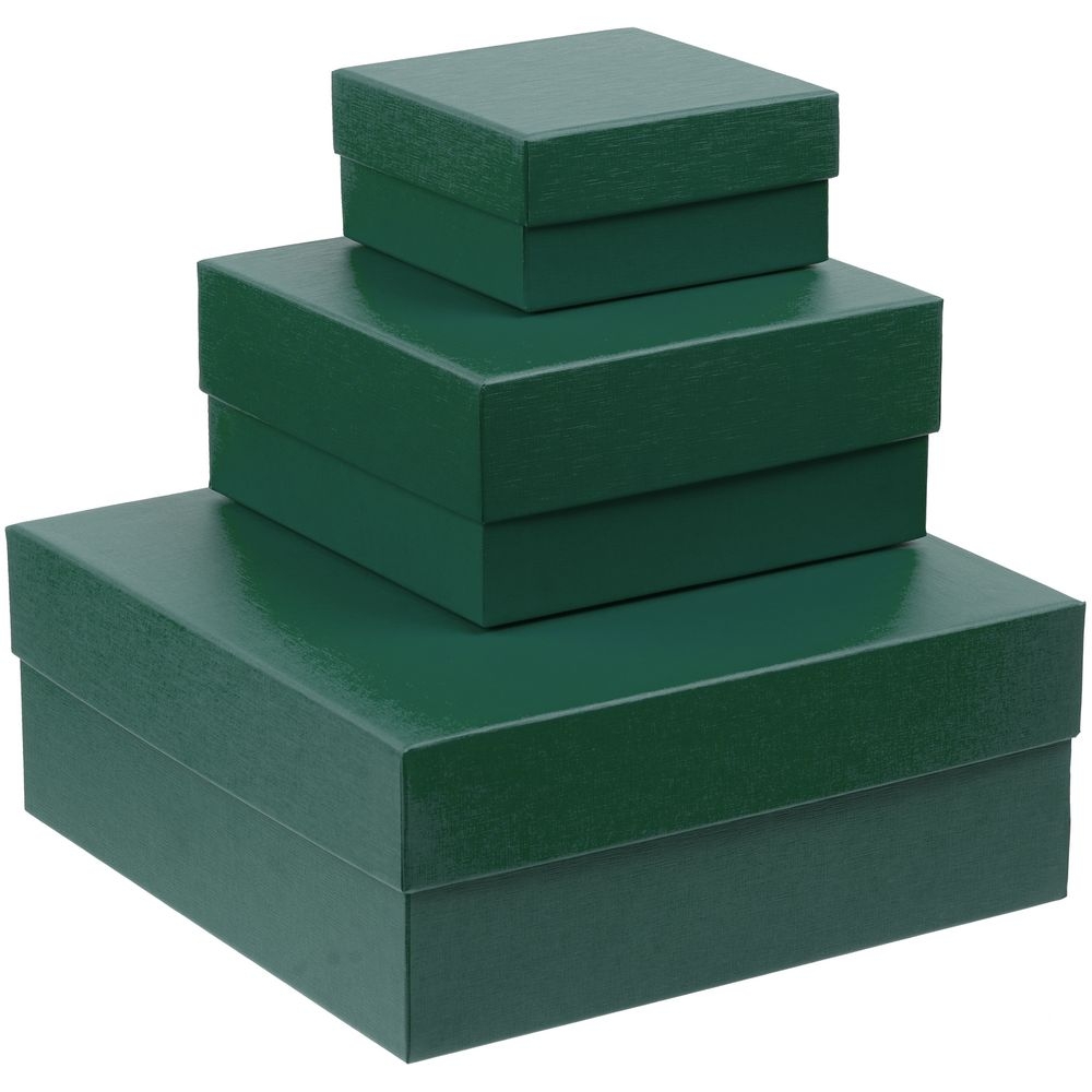 Коробка Emmet, средняя, зеленая, зеленый, картон