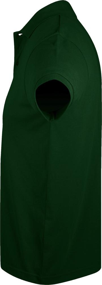 Рубашка поло мужская Prime Men 200 темно-зеленая, зеленый, полиэстер 65%; хлопок 35%, плотность 200 г/м²; пике