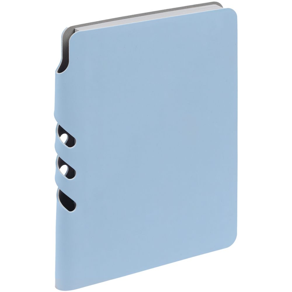 Ежедневник Flexpen Mini, недатированный, голубой, голубой, искусственная кожа; покрытие софт-тач