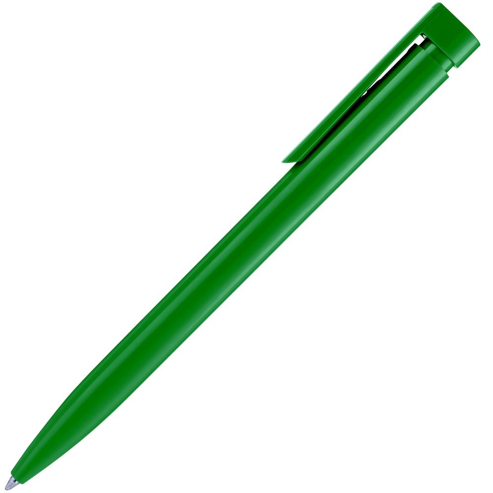 Ручка шариковая Liberty Polished, зеленая, зеленый, пластик