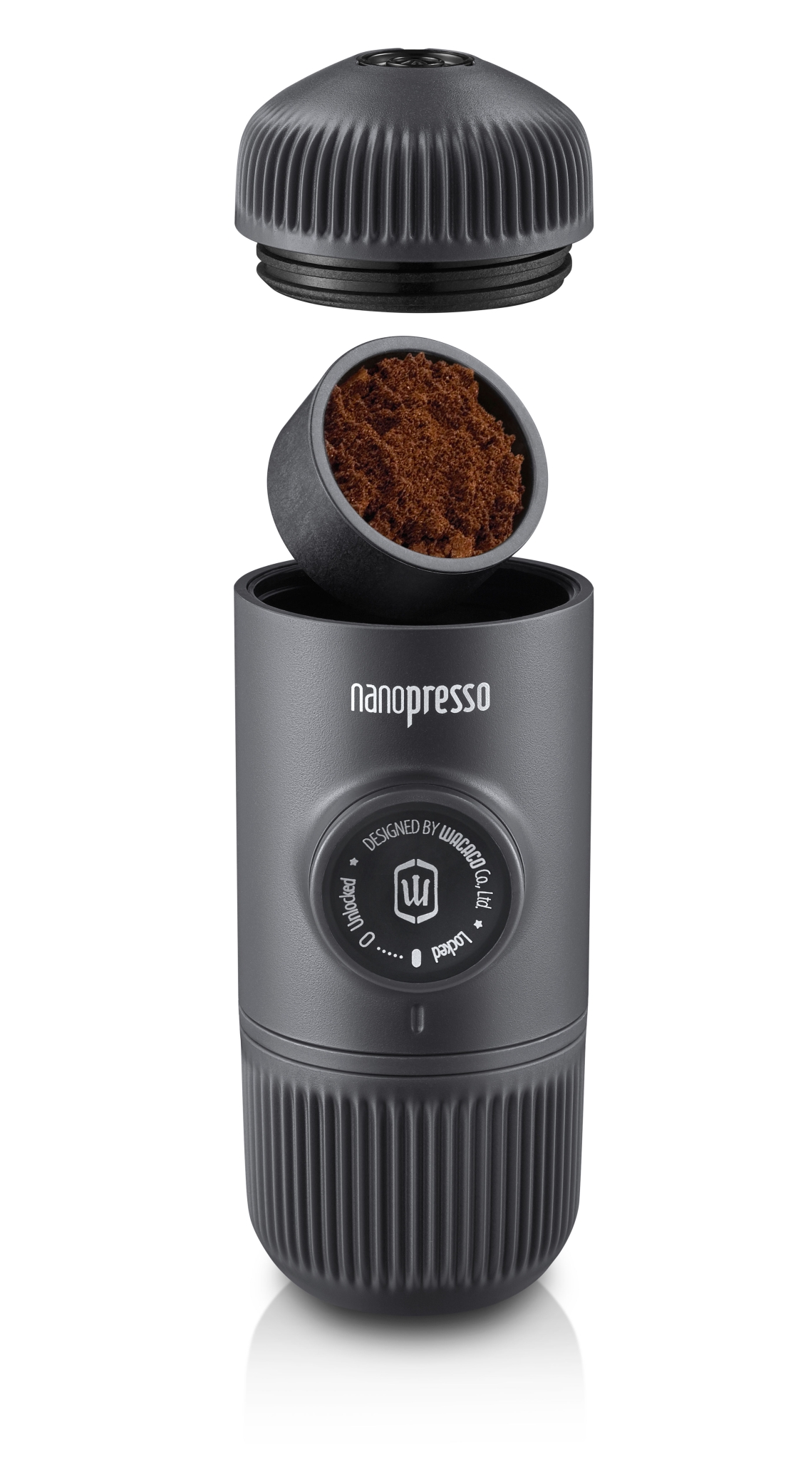 Ручная мини-кофемашина WACACO Nanopresso, черный, черный