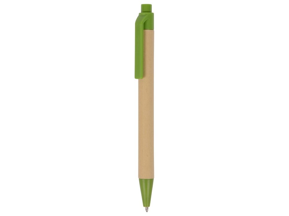 Блокнот «Masai» с шариковой ручкой, зеленый, бежевый, пластик, картон, бумага