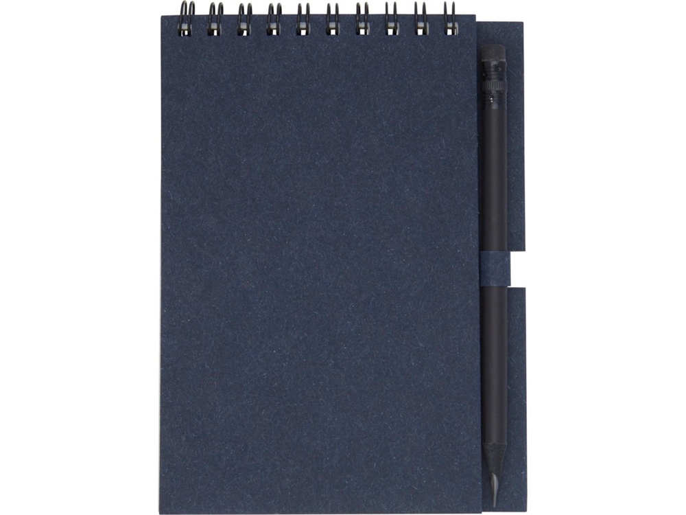 Блокнот A6 «Luciano Eco» с карандашом, синий, бумага