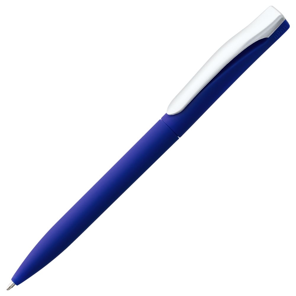 Набор Flashwrite, 8 Гб, синий, синий, пластик, покрытие софт-тач; ручка - пластик, флешка - металл, покрытие софт-тач; коробка - переплетный картон