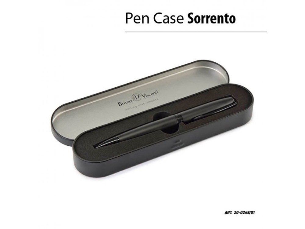 Ручка металлическая роллер «Sorrento», черный, металл