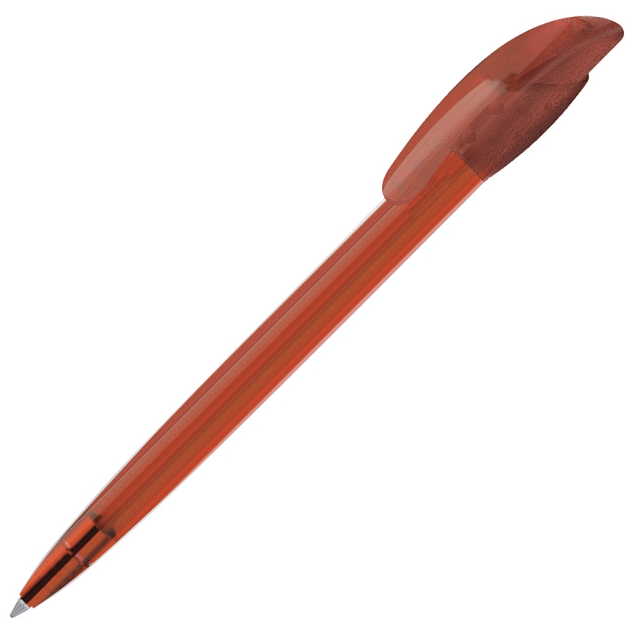 Ручка шариковая GOLF LX, прозрачный оранжевый, пластик, оранжевый, пластик