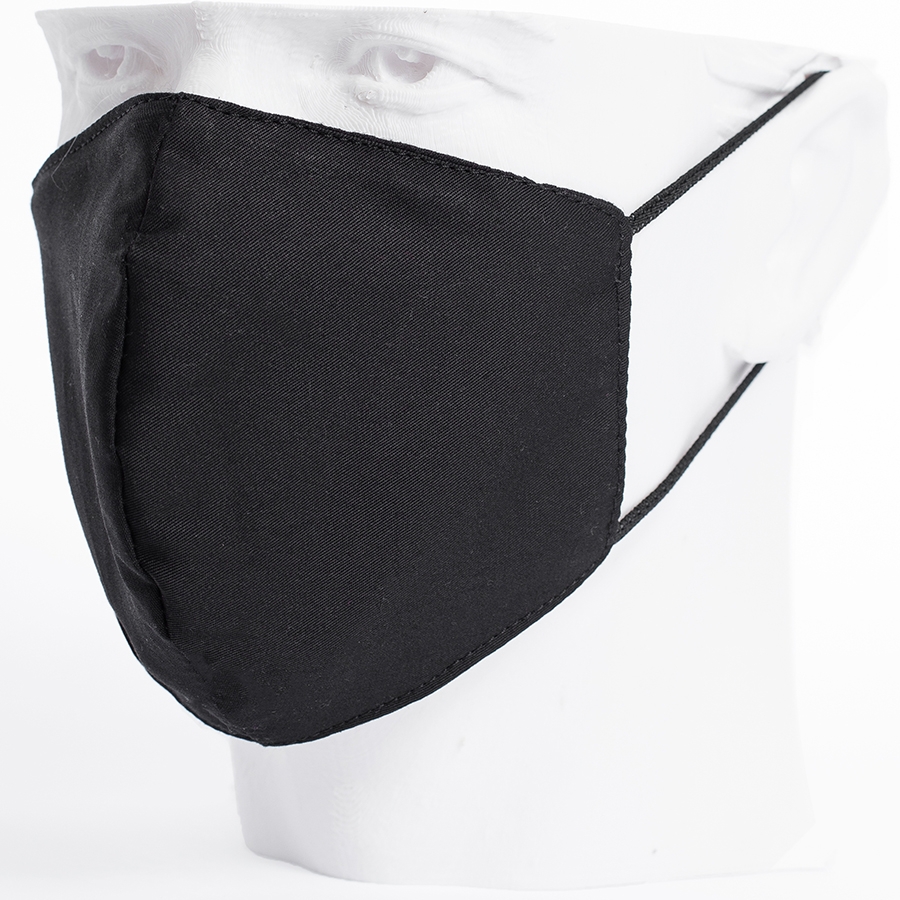 Бесклапанная фильтрующая маска RESPIRATOR 800 HYDROP черная без логотипа в черном пакете, черный, фильтрующее волокно