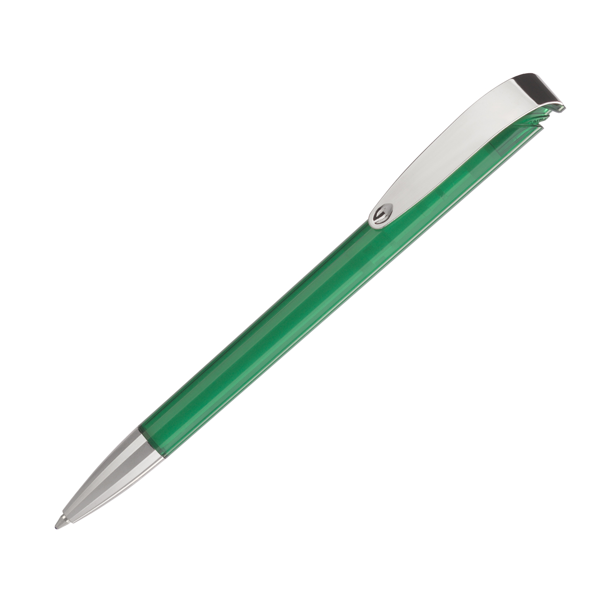 Ручка шариковая JONA MM TRANSPARENT, зеленый, пластик/металл