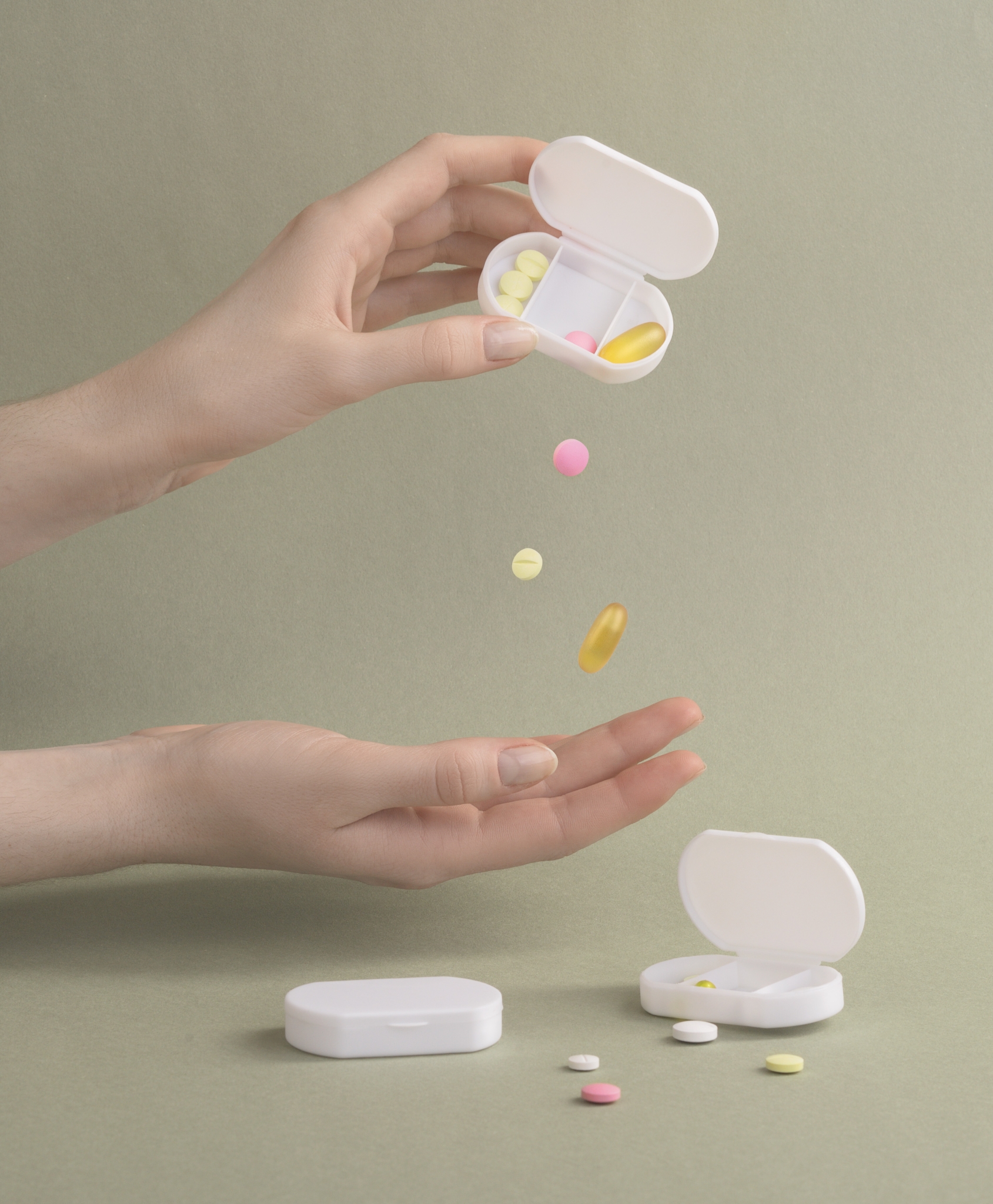 Таблетница "Pill house" с антибактериальной защитой, белый, пластик/антибактериальное покрытие