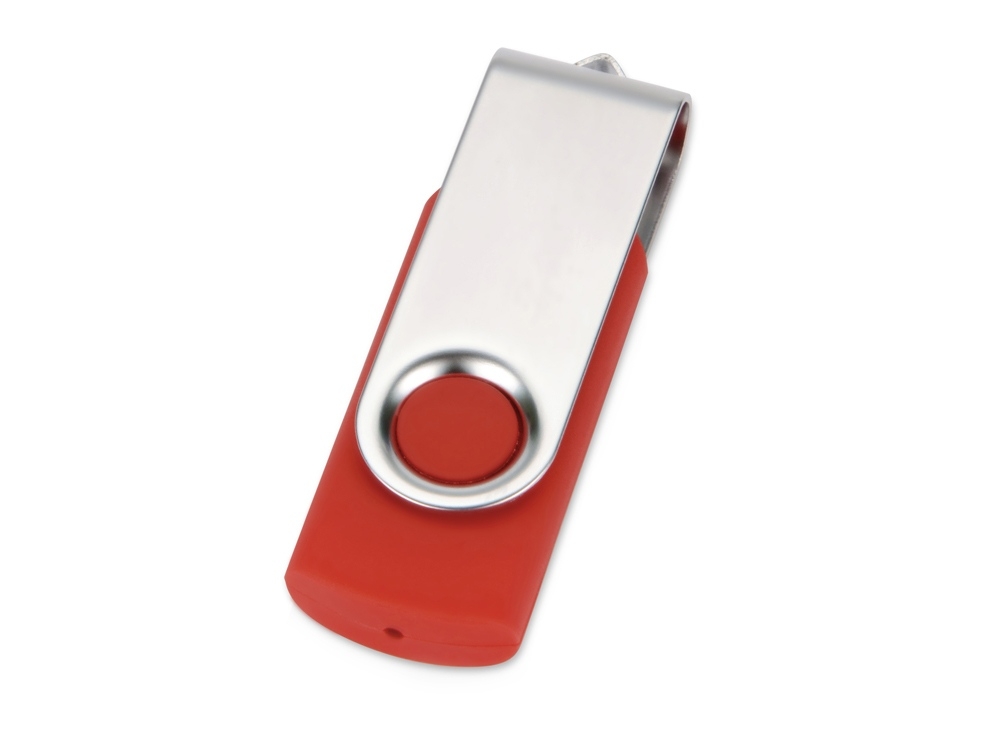 Подарочный набор «Q-edge» с флешкой, ручкой-подставкой и блокнотом А5, черный, красный, пластик, soft touch