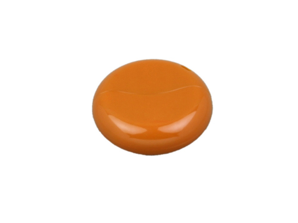 USB 2.0- флешка промо на 64 Гб круглой формы, оранжевый, пластик