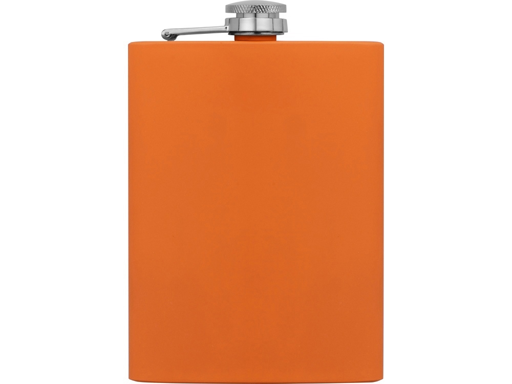 Подарочный набор с флягой и мультитулом «Путешественник», оранжевый, металл, soft touch