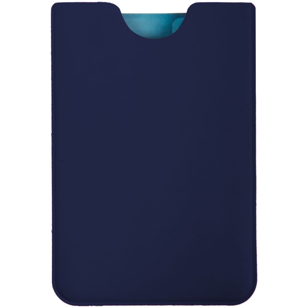 Чехол для карточки Dorset, синий, синий, искусственная кожа; покрытие софт-тач