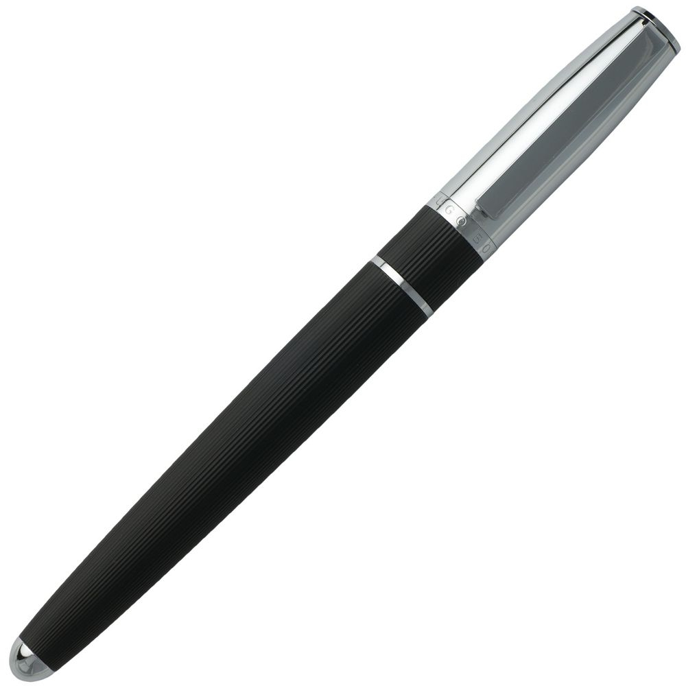 Набор Hugo Boss: папка, брелок и ручка, черный, черный, металл, кожа