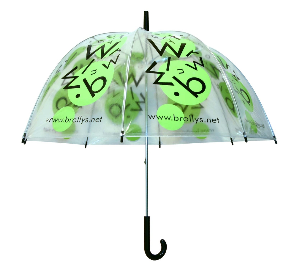Зонты прозрачные с индивидуальной печатью под заказ, pvc, пластик