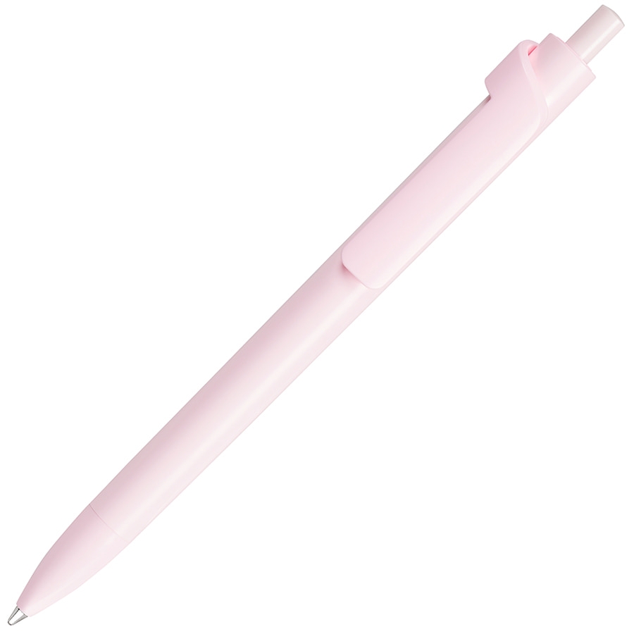 Ручка шариковая FORTE SAFETOUCH, светло-розовый, антибактериальный пластик, розовый, пластик
