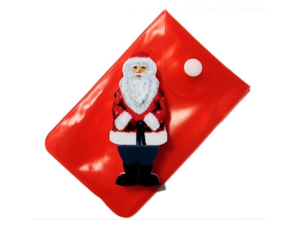 USB 3.0- флешка на 64 Гб «Дед Мороз», белый, красный, пластик