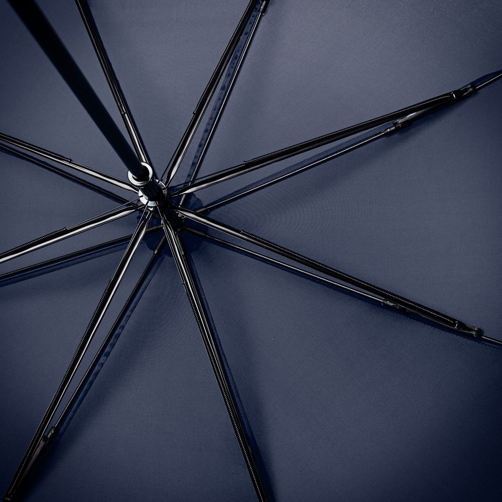 Зонт-трость Wind, темно-синий, синий, пластик